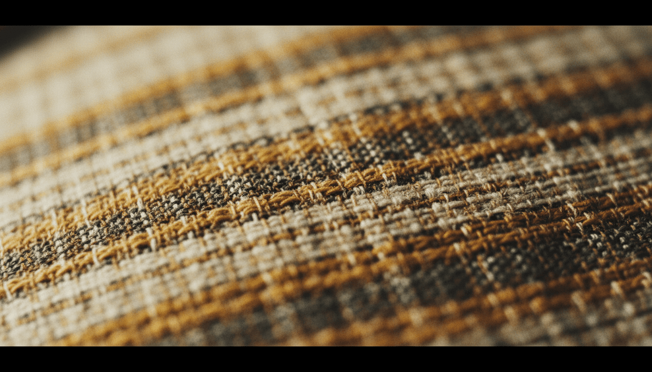 Détail de la confection et du tissu premium KLB